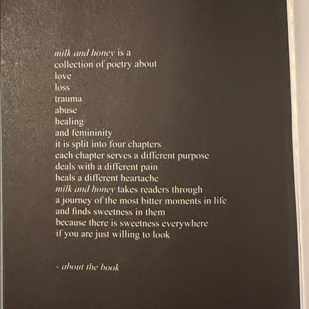 Milk and Honey Book by Rupi Kaur - Picture 6 of 6